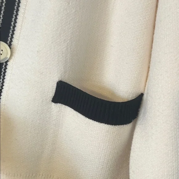 For The Republic Cream and Black Women's Cardigan nwt - Picture 5 of 7